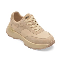 Pantofi sport PASS COLLECTION bej, M960012, din material textil