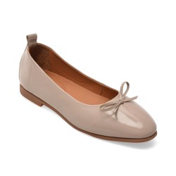 Balerini IMAGE gri, 261004, din piele naturala lacuita