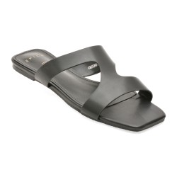 Papuci EPICA negri, 961, din piele ecologica