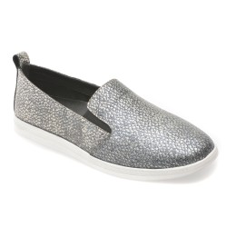Pantofi EVIDA argintii, EV2812A, din nabuc
