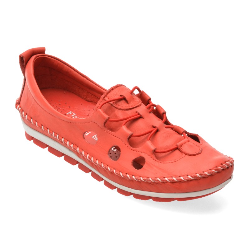 Pantofi FLAVIA PASSINI rosii, 115, din piele naturala