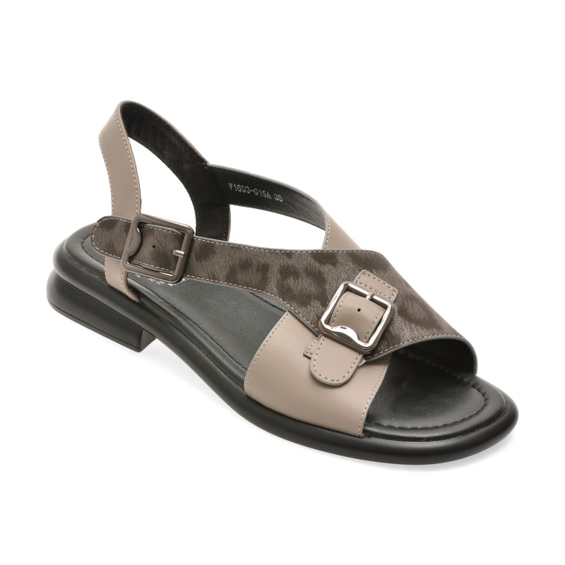 Sandale FLAVIA PASSINI gri, 1603G15, din piele naturala