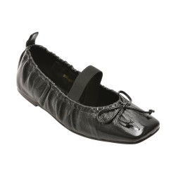 Balerini EPICA negri, 3F3765, din piele naturala lacuita