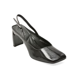 Pantofi eleganti EPICA negri, 4F5395, din piele naturala lacuita