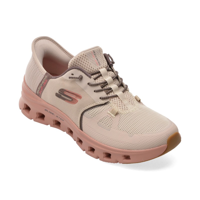 Pantofi sport SKECHERS gri, GLIDE-STEP PRO, din material textil