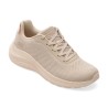 Pantofi sport SKECHERS bej, BOBS SQUAD WAVES, din material textil