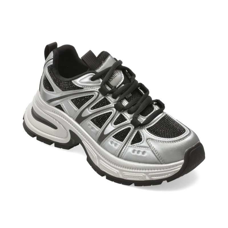 Pantofi sport FLAVIA PASSINI argintii, 2780, din material textil