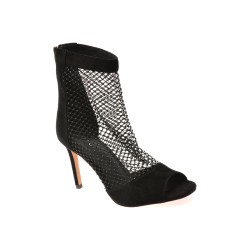 Sandale elegante EPICA negre, EFL961, din piele intoarsa