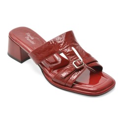 Papuci FLAVIA PASSINI rosii, L622, din piele naturala lacuita