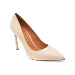 Pantofi eleganti EPICA bej, E19070, din piele naturala