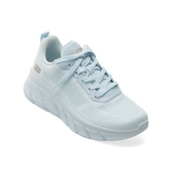 Pantofi sport SKECHERS albastri, BOBS B FLEX HI, din material textil