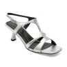 Sandale elegante EPICA argintii, 3269, din piele naturala
