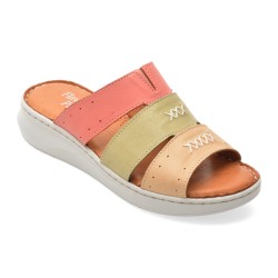 Papuci FLAVIA PASSINI verzi, 2052, din piele naturala