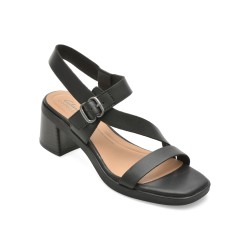 Sandale CLARKS negre, JAYLAN SOL, din piele naturala