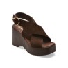 Sandale GRYXX maro, M809, din piele intoarsa
