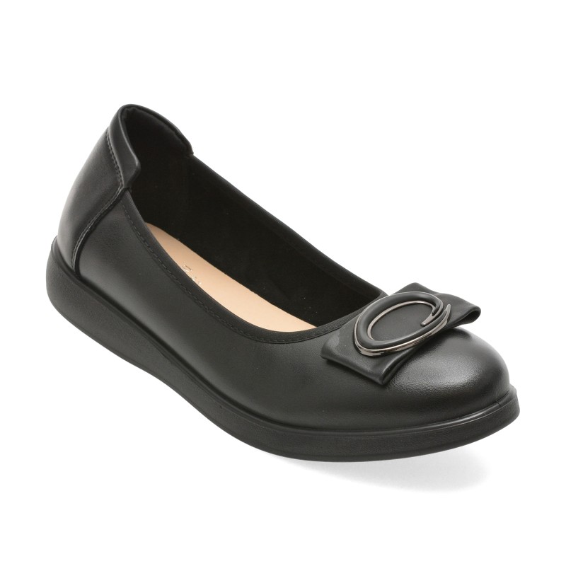 Balerini FLAVIA PASSINI negri, 6521, din piele naturala