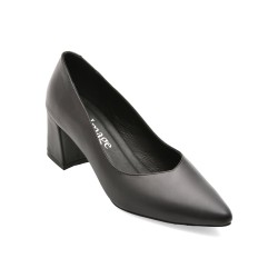 Pantofi eleganti IMAGE negri, 1065, din piele naturala