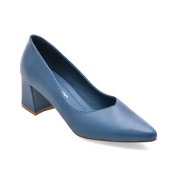 Pantofi eleganti IMAGE albastri, 1065, din piele naturala