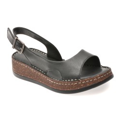 Sandale FLAVIA PASSINI negre, 25100, din piele naturala