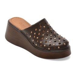 Papuci GRYXX maro, 1141743, din piele naturala