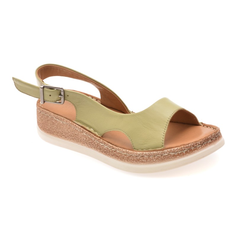Sandale FLAVIA PASSINI verzi, 25100, din piele naturala