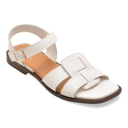 Sandale FLAVIA PASSINI albe, 909, din piele naturala
