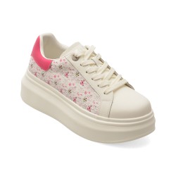 Pantofi sport EPICA albi, 706, din piele naturala