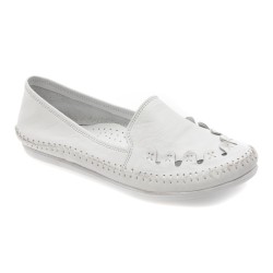 Pantofi FLAVIA PASSINI albi, 429, din piele naturala