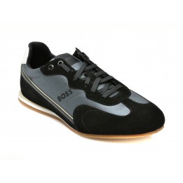 Pantofi sport HUGO BOSS negri, 4551, din material textil si piele ecologica
