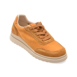 Pantofi sport FLAVIA PASSINI galbeni, 9622, din piele naturala