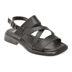 Sandale FLAVIA PASSINI negre, 6A038, din piele naturala