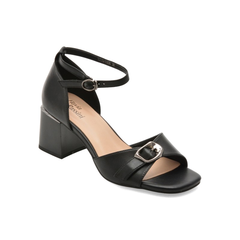 Sandale FLAVIA PASSINI negre, V1030, din piele naturala