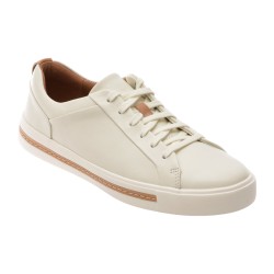 Pantofi sport CLARKS albi, UNMALA, din piele naturala