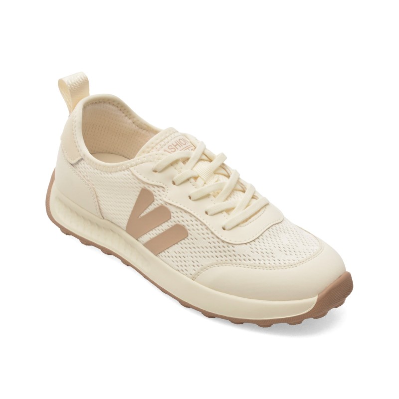 Pantofi sport FLAVIA PASSINI albi, 60016, din material textil