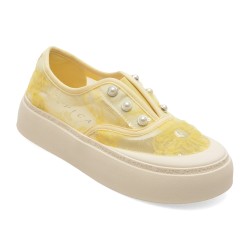 Pantofi EPICA galbeni, 298, din material textil