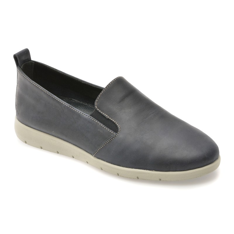Pantofi EVIDA bleumarin, EV2812, din piele naturala