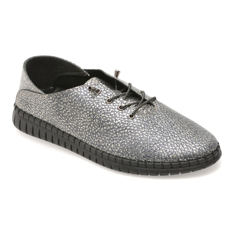 Pantofi EVIDA bleumarin, EV2902B, din piele naturala