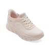 Pantofi sport SKECHERS albi, BOBS B FLEX HI, din material textil