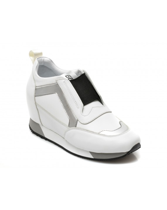 Pantofi MARIO MUZI albi, 241, din piele naturala