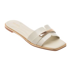 Papuci ALDO albi, DARLINA 121, din piele ecologica