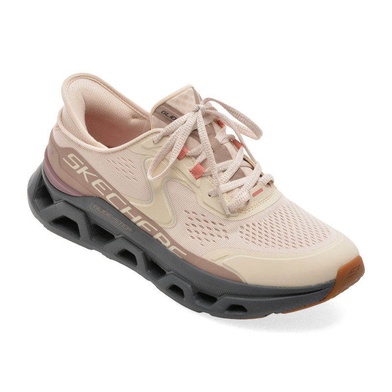 Pantofi sport SKECHERS roz, GLIDE-STEP ALTUS, din material textil
