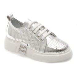 Pantofi sport ERISMA argintii, 2084611, din piele naturala