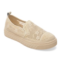 Pantofi PASS COLLECTION bej, HT60007, din material textil