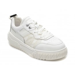 Pantofi sport GRYXX albi, ZY009, din piele naturala