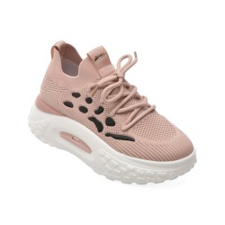 Pantofi sport PASS COLLECTION roz, SL60007, din material textil