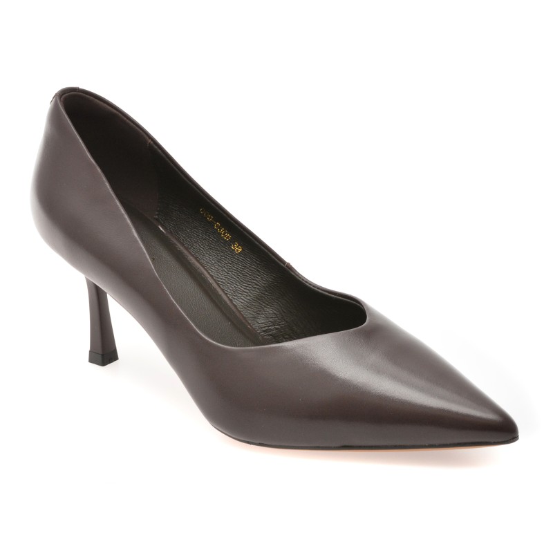Pantofi eleganti EPICA maro, G09630, din piele naturala