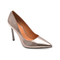 Pantofi eleganti EPICA gri, E19070, din piele naturala