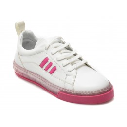 Pantofi sport ILVI albi, 164, din piele naturala