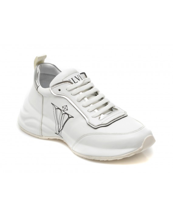 Pantofi sport ILVI albi, 191, din piele naturala