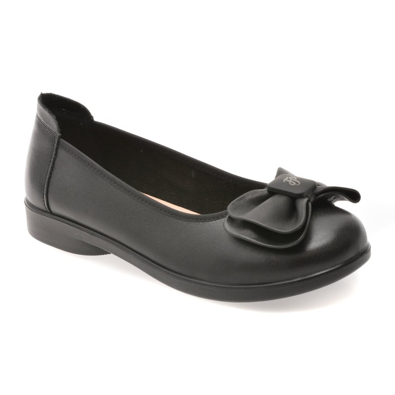 Balerini FLAVIA PASSINI negri, 2601, din piele naturala